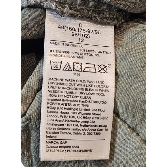 GAP Light Green Khaki Girlfriend Straight Pants Size 8 - Picture 5 of 6